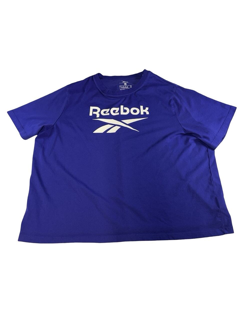 Reebok Women’s 3X Purple Logo T-Shirt Plus Size 22-24W
